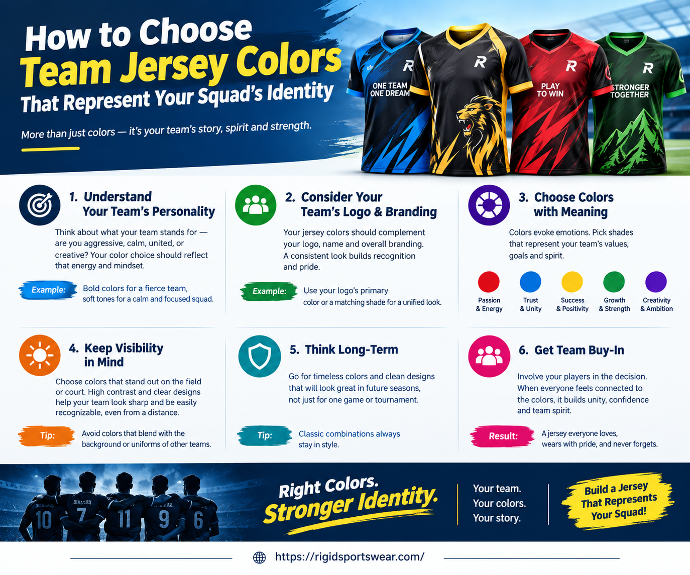 How to Choose Team Jersey Colors That Represent Your