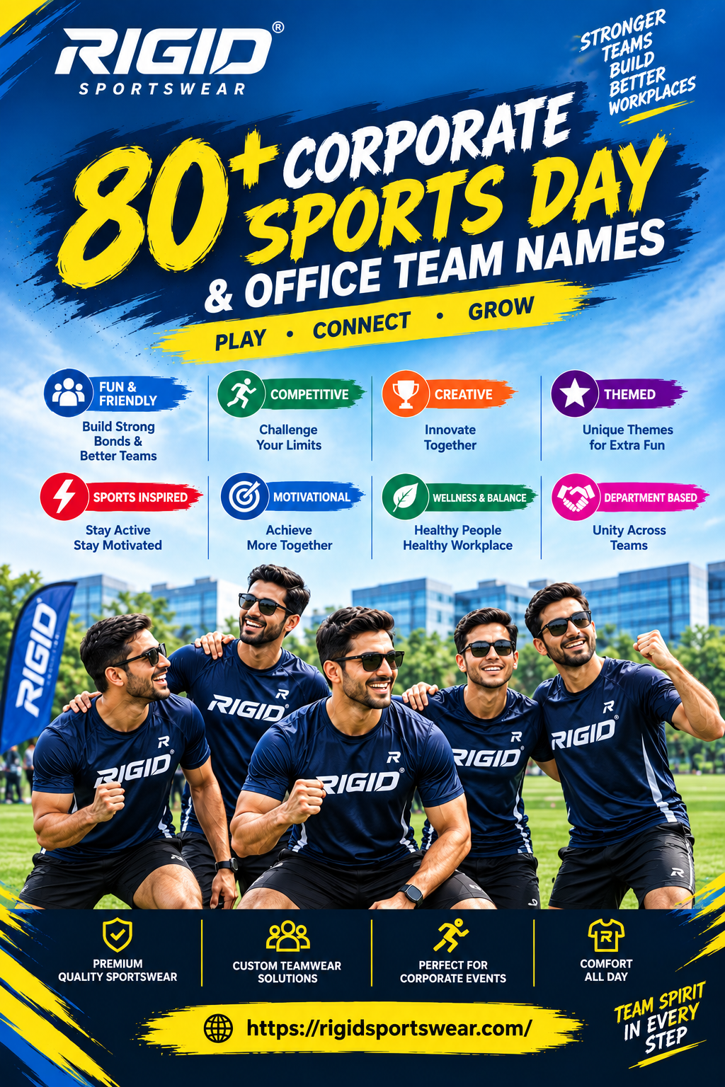 Corporate Sports Day Team Spirit – Rigid Sportswear