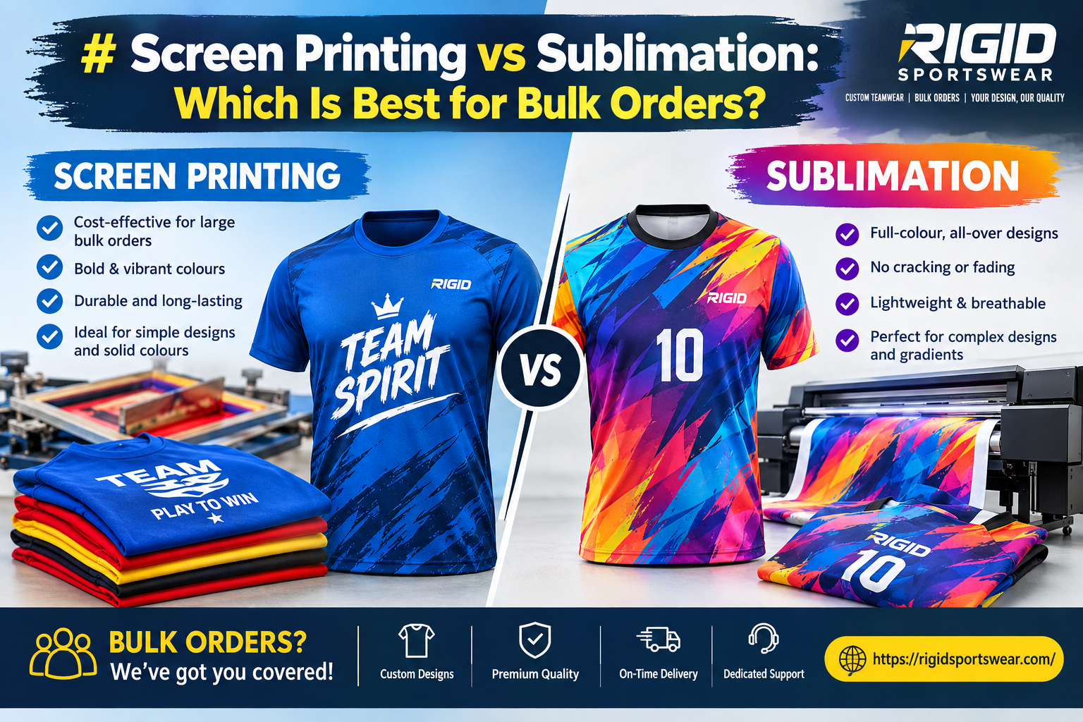 Screen Printing vs Sublimation_ Bulk Order Guide