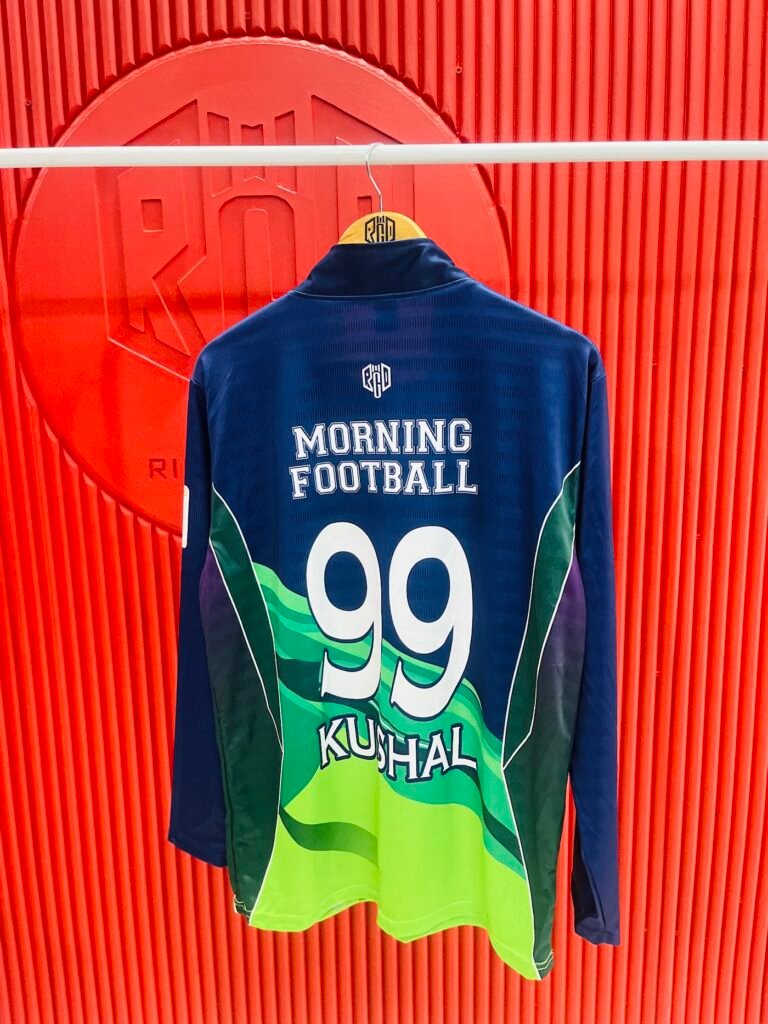 Morning Football full-sleeve jersey with name and number – Rigid Sportswear