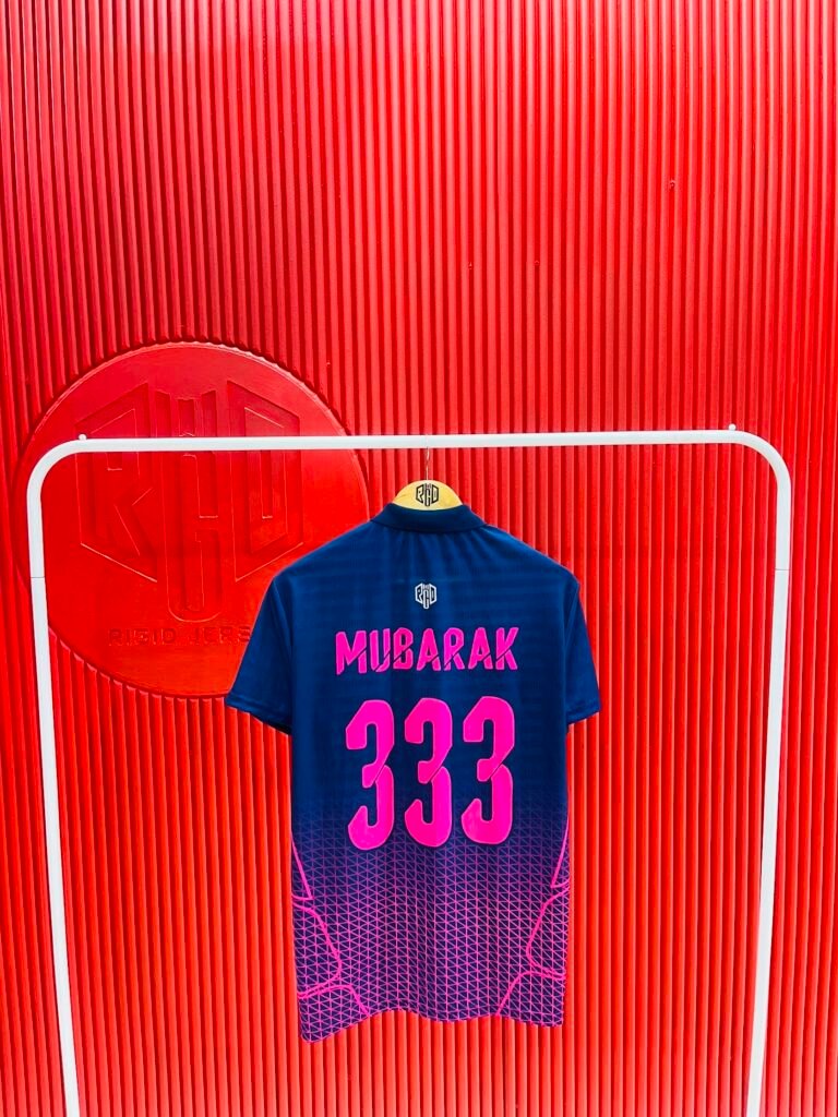 Purple full-sleeve jersey with number – Rigid Sportswear