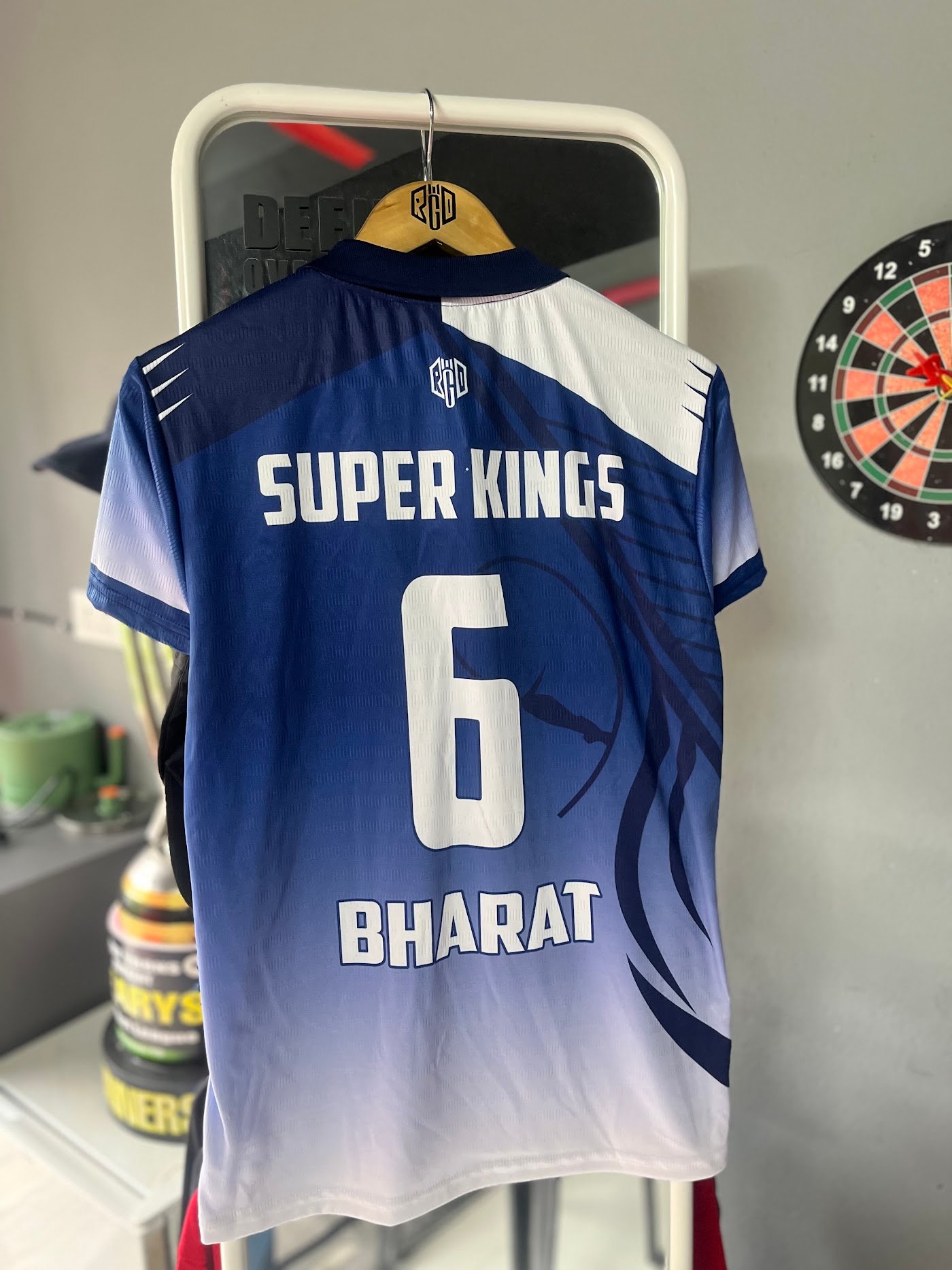 Super Kings cricket jersey with name and number – Rigid Sportswear