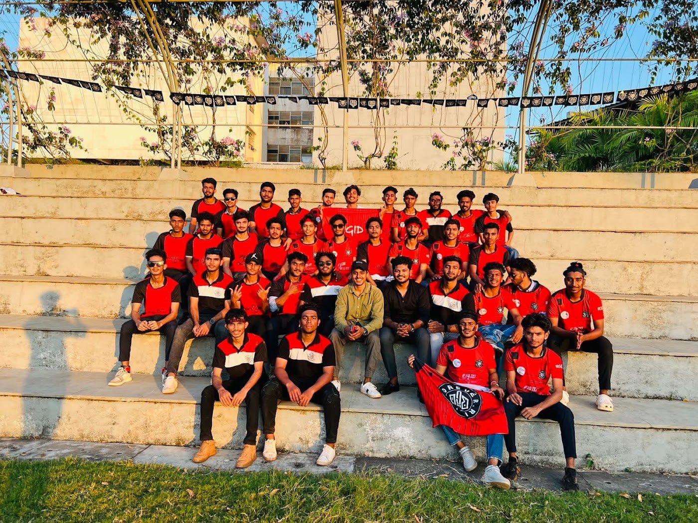 Team squad in custom red Rigid Sportswear jerseys Team squad in custom red Rigid Sportswear jerseys – Rigid Sportswear
