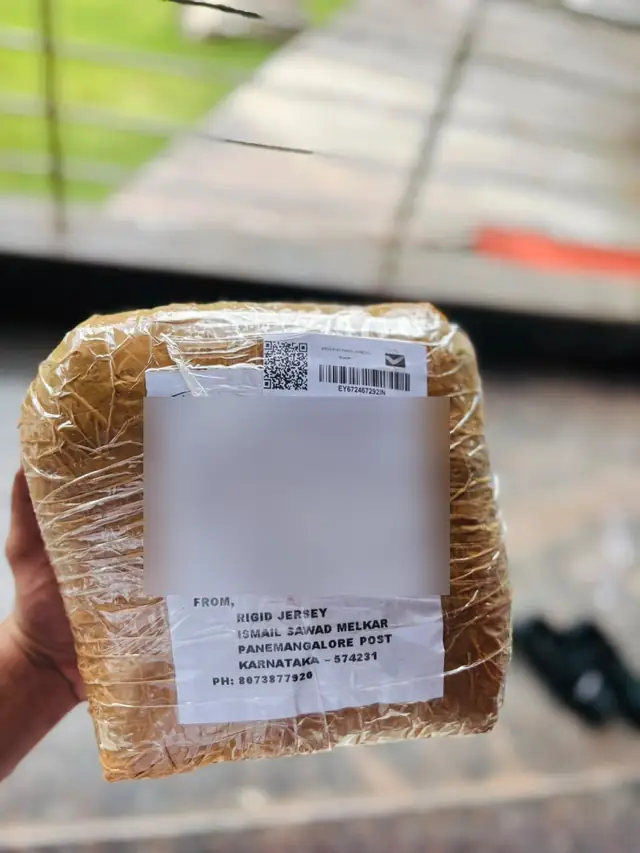Rigid Sportswear jersey order sent by Speed Post to Madhya Pradesh