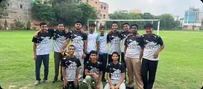 DAV school team in custom jerseys